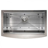 ZLINE 33" Undermount Single Bowl Ledge Sink Stainless Steel, SLSAP-33