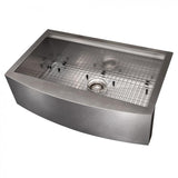 ZLINE 33" Undermount Single Bowl Ledge Sink Stainless Steel, SLSAP-33