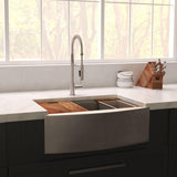 ZLINE 33" Undermount Single Bowl Ledge Sink Stainless Steel, SLSAP-33S