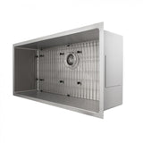 ZLINE 33" Undermount Single Bowl Sink in Stainless Steel, SRS-33