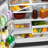 ZLINE 36" Autograph 22.5 cu. ft French Door Refrigerator with Ice Maker in Fingerprint Resistant Stainless Steel RFMZ-36-CB