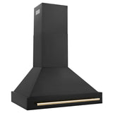 ZLINE 36" Autograph Black Stainless Wall Range Hood, BS655Z-36-G