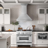 ZLINE 36" Autograph DuraSnow Stainless Steel Wall Range Hood 8654SNX-36
