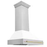 ZLINE 36" Autograph DuraSnow White Range Hood 8654SNZ-WM36-G