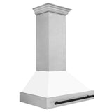 ZLINE 36" Autograph DuraSnow White Range Hood 8654SNZ-WM36-MB