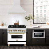 ZLINE 36" Autograph Edition Fingerprint Resistant Stainless Steel Range Hood 8654SNZ-36-CB
