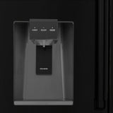 ZLINE 36" Autograph French Door Refrigerator with Water and Ice Dispenser in  Black Stainless Steel RFMZ-W-36-BS-CB