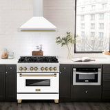 ZLINE 36" Autograph Stainless Wall Range Hood KB4SNZ-WM36-MB