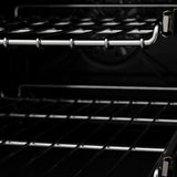 ZLINE 36" Black Stainless, Gas Burner/Electric Oven, Brass Burners, RAB-BR-36