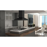 ZLINE 36" Designer Series Oil-Rubbed Bronze Island Range Hood, 8KL3iB-36