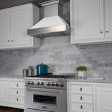ZLINE 36" Dual Fuel Range, Snow Stainless, Snow Stainless Door, RAS-SN-36