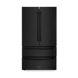 ZLINE 36" French Door Refrigerator,Ice Maker,Black Stainless,RFM-36-BS