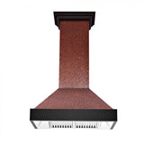 ZLINE 36" Hand-Hammered Copper Finish Wall Range Hood, 655-HBXXX-36