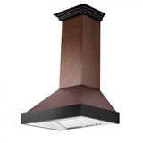 ZLINE 36" Hand-Hammered Copper Finish Wall Range Hood, 655-HBXXX-36