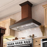 ZLINE 36" Hand-Hammered Copper Finish Wall Range Hood, 655-HBXXX-36