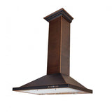 ZLINE 36" Hand-Hammered Copper Finish Wall Range Hood, 8KBH-36