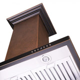 ZLINE 36" Hand Hammered Copper Island Range Hood, 8GL2Hi-36