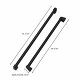 ZLINE 36 In. Autograph Edition Matte Black Handle Set for Built in Refrigerators (3 Handles) (RBIVHZ-MB-36)