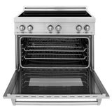 ZLINE 36" Induction Range with a 4 Element Stove and Electric Oven in Stainless Steel RAIND-36