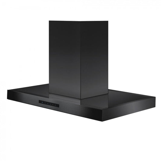 ZLINE 36" Island Mount Range Hood in Black Stainless Steel, BSKE2iN-36