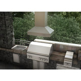ZLINE 36" Outdoor Stainless Island Range Hood, 697i-304-36
