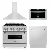 ZLINE 36 " Package Range RA36, Range Hood KB, Microwave MWD-1 , Dishwasher DWV-24,  4KP-RARH36-MWDWV