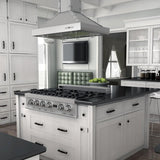 ZLINE 36" Porcelain Rangetop in Snow Stainless, RTS-36