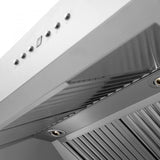 ZLINE 36" Professional Wall Range Hood, Built-in CrownSound® Bluetooth Speakers, 697CRN-BT-36