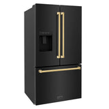 ZLINE 36" Refrigerator, Water, Ice Dispenser, Fingerprint Resistant, RSMZ-W-36-BS-G