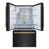 ZLINE 36" Refrigerator, Water, Ice Dispenser, Fingerprint Resistant, RSMZ-W-36-BS-G