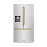ZLINE 36" Refrigerator, Water, Ice Dispenser, Fingerprint Resistant, RSMZ-W-36-CB