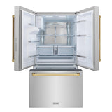 ZLINE 36" Refrigerator, Water, Ice Dispenser, Fingerprint Resistant, RSMZ-W-36-CB