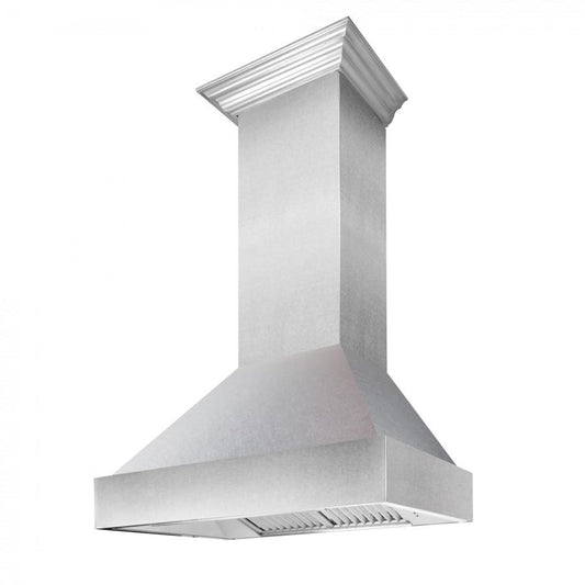 ZLINE 36" Snow Finish Stainless Range Hood with Snow Finish Shell, 8654SN-36