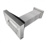 ZLINE 36" Snow Finish Wall Range Hood, Black Matte Shell, 8654BLM-36