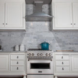 ZLINE 36" Snow Finished Stainless Steel Wall Mount Range Hood, 8KBS-36