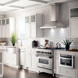 ZLINE 36" Stainless 4.6 cu.ft. 6 Gas Burner/Electric Oven Range, RA36