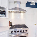 ZLINE 36" Stainless Steel Wall Range Hood, Crown Molding, KL2CRN-36