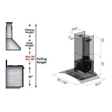 ZLINE 36" Stainless Steel Wall Range Hood with Crown Molding, KZCRN-36
