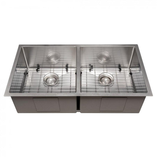 ZLINE 36" Undermount Double Bowl Sink Stainless Steel, SR50D-36S