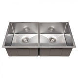 ZLINE 36" Undermount Double Bowl Sink Stainless Steel, SR50D-36S