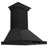ZLINE 36" Wall Black Stainless Range Hood, Crown Speakers, BSKBNCRN-BT-36