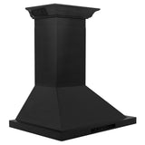 ZLINE 36" Wall Black Stainless Range Hood, Crown Speakers, BSKBNCRN-BT-36