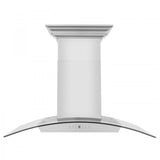 ZLINE 36" Wall Range Hood, Built-in CrownSound® Bluetooth Speakers, KZCRN-BT-36