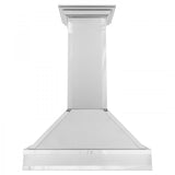 ZLINE 36" Wall Range Hood, DuraSnow Stainless, Mirror Accents, 655MR-36