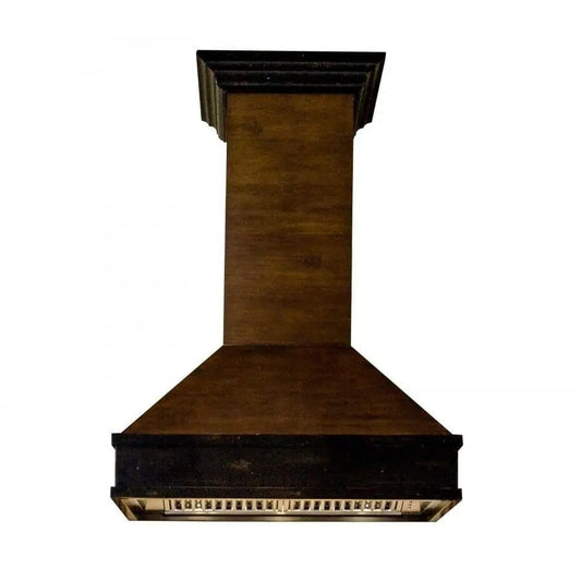 ZLINE 36" Wooden Wall Range Hood, Crown Molding 329AH-36