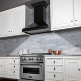 ZLINE 36" Wooden Wall Range Hood in Black, KPCC-36