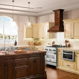 ZLINE 36" Wooden Wall Range Hood in Walnut, KBRR-36