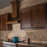ZLINE 36" Wooden Wall Range Hood, Rustic Light, KPLL-36