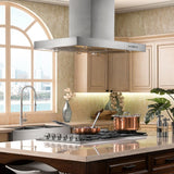 ZLINE 42" Stainless Steel Island Range Hood, KE2i-42