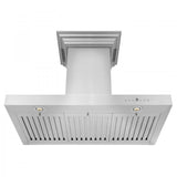 ZLINE 42" Wall Range Hood, Built-in CrownSound® Bluetooth Speakers, KECRN-BT-42